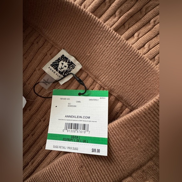 Anne Klein, long brown skirt (new with tag), size L - Picture 6 of 6